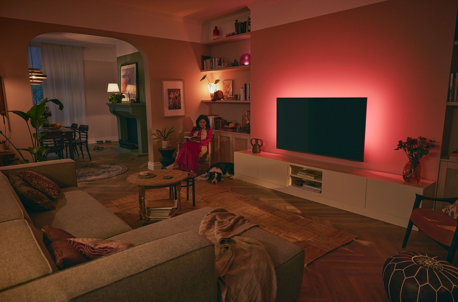 Телевизор LED Philips 65" 65PUS8848/12 Series 8 серебристый 4K Ultra HD 120Hz DVB-T DVB-T2 DVB-C DVB-S DVB-S2 USB WiFi Smart TV