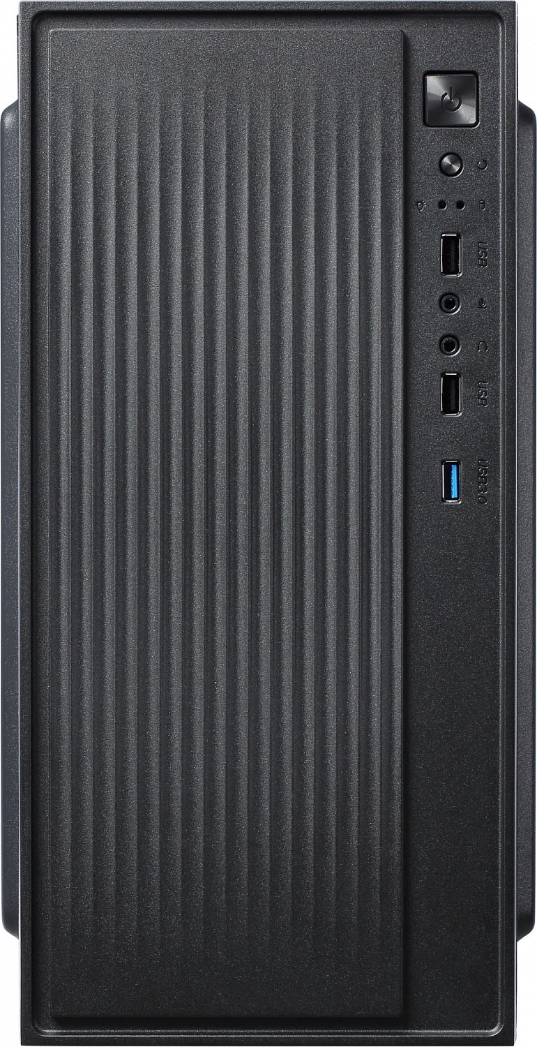Корпус Accord ACC-261B черный без БП mATX 1x80mm 1x92mm 2x120mm 2xUSB2.0 1xUSB3.0 audio