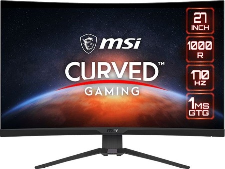 Монитор MSI MAG 275CQRF QD 27" 16:9 WQHD(2560x1440) Rapid VA Curve 1000R,1ms(MPRT),4000:1,100M:1,300nit,178/178,2xHDMI 2.0,1xDP 1.2,USB-C,2xUSB 2.0 Type-A,USB 2.0 Type-B Tilt,Height,VESA,170HZ,Black,1y war-ty