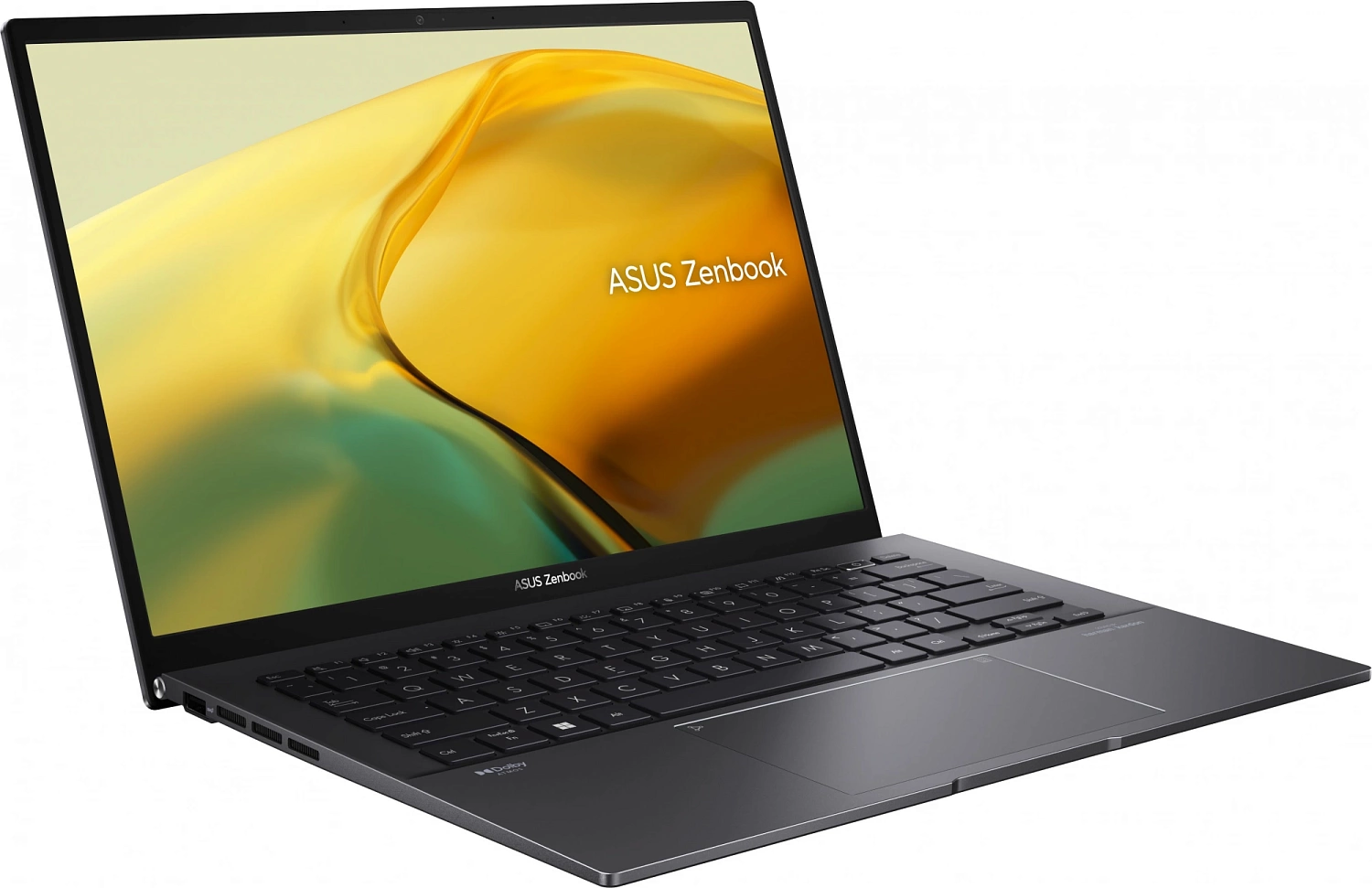 Ноутбук Asus Zenbook 14 UM3402YA-KP381W Ryzen 5 7530U 8Gb SSD512Gb AMD Radeon 14" IPS WQXGA (2560x1600) Windows 11 Home black WiFi BT Cam Bag (90NB0W95-M01880)