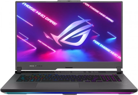 Ноутбук Asus ROG Strix G17 G713PV-LL080 Ryzen 9 7845HX 16Gb SSD1Tb NVIDIA GeForce RTX4060 8Gb 17.3" IPS WQHD (2560x1440) noOS grey WiFi BT Cam (90NR0C34-M008Y0)