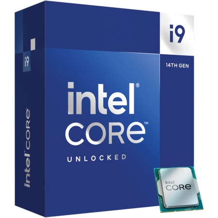 Core i9-14900K BOX (without cooler) (Raptor Lake, Intel 7, C24(16EC/8PC)/T20, Efficient-core Base 2.4GHz(EC), Performance Base 3,2GHz(PC), Turbo 5,8GHz, Max Turbo 6,0GHz, UHD 770, L2 32Mb, Cache 36Mb, Base TDP 125W, Turbo TDP 253W, S1700)