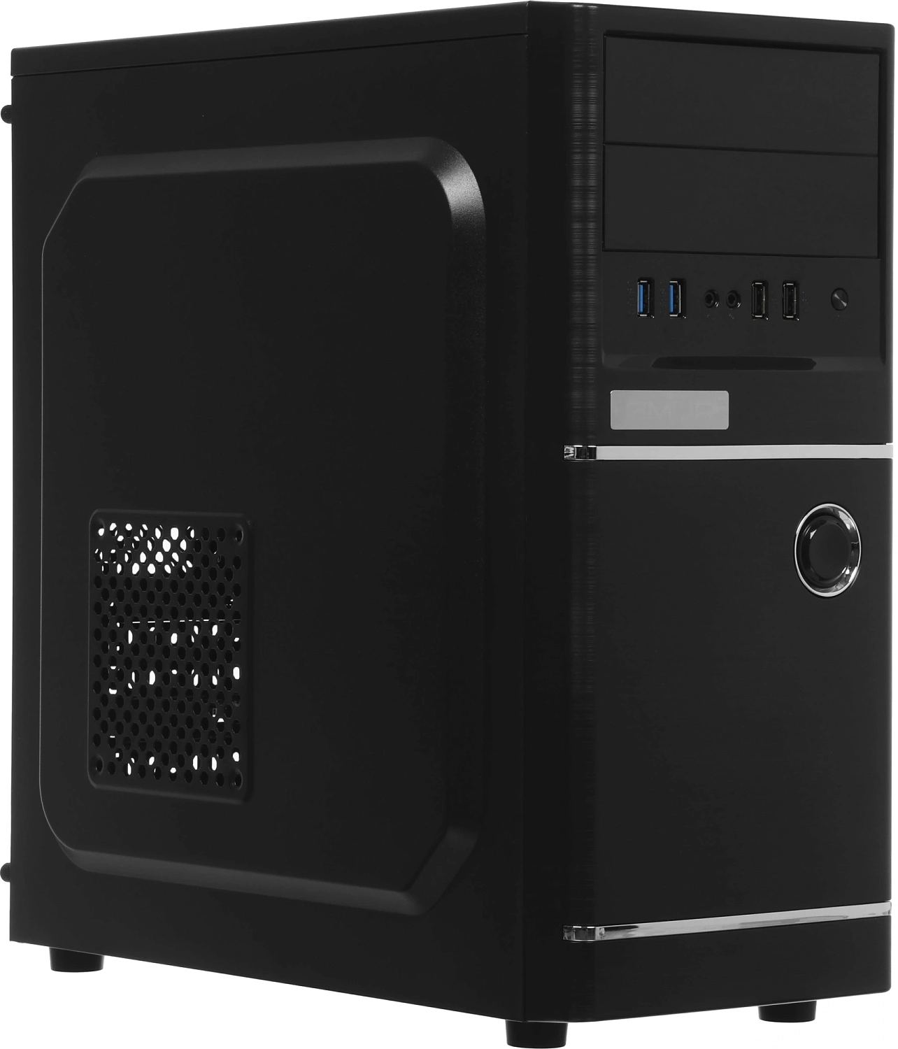 ПК Amur Нарвал A5A14 АМУЕ.466219.002 MT Ryzen 5 3400G (3.7) 8Gb SSD256Gb Vega 11 FreeDOS GbitEth 400W мышь клавиатура черный (RUS) (2169402)
