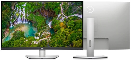 Монитор Dell 31.5"  S3221QS Curved  S/BK ( VA; 16:9; 300 cd/m2; 3000:1; 3840x2160; 4ms; 178/178; AMD Free Sync; DP 1.2, 2xHDMI2.0, 3xUSB3.0; Spk 2x5W)