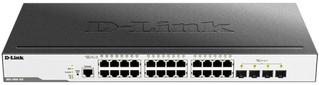 Коммутатор D-Link DGS-3000-28X/B1A 24G 4SFP+ управляемый