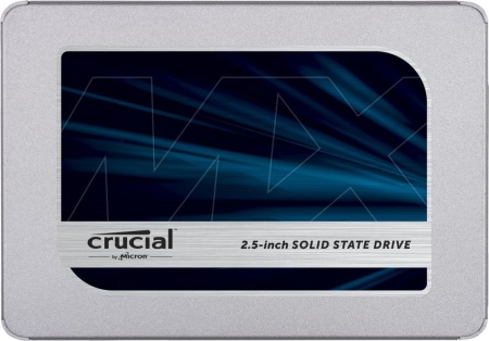 2.5" 4000GB Crucial MX500 Client SSD CT4000MX500SSD1 7mm, SATA3, 3D TLC, R/W 560/510MB/s, IOPs 95 CT4000MX500SSD1 000/90 000, TBW 1000, DWPD 0.23