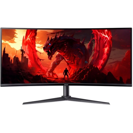 Монитор 34'' ACER Nitro XZ340CUHbiiphx, ZeroFrame, Curved 1500R Black, 21:9, VA, 3440x1440, 1 / 5ms, 250cd, 100Hz, 2xHDMI(2.0) + 2xDP(1.4) + Audio out ,  sync: FreeSync, hdr: HDR 10, H.Adj. 100