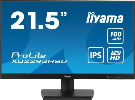 Монитор Iiyama 21.5" ProLite XU2293HSU-B7 черный IPS LED 1ms 16:9 HDMI M/M матовая 1000:1 300cd 178гр/178гр 1920x1080 100Hz DP FHD USB 2.6кг