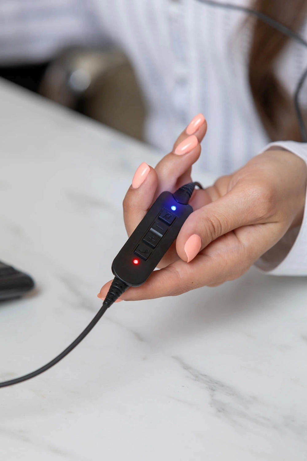 Наушники с микрофоном VT VT6200-D черный/серебристый 2.1м накладные USB оголовье (VT6200-D)