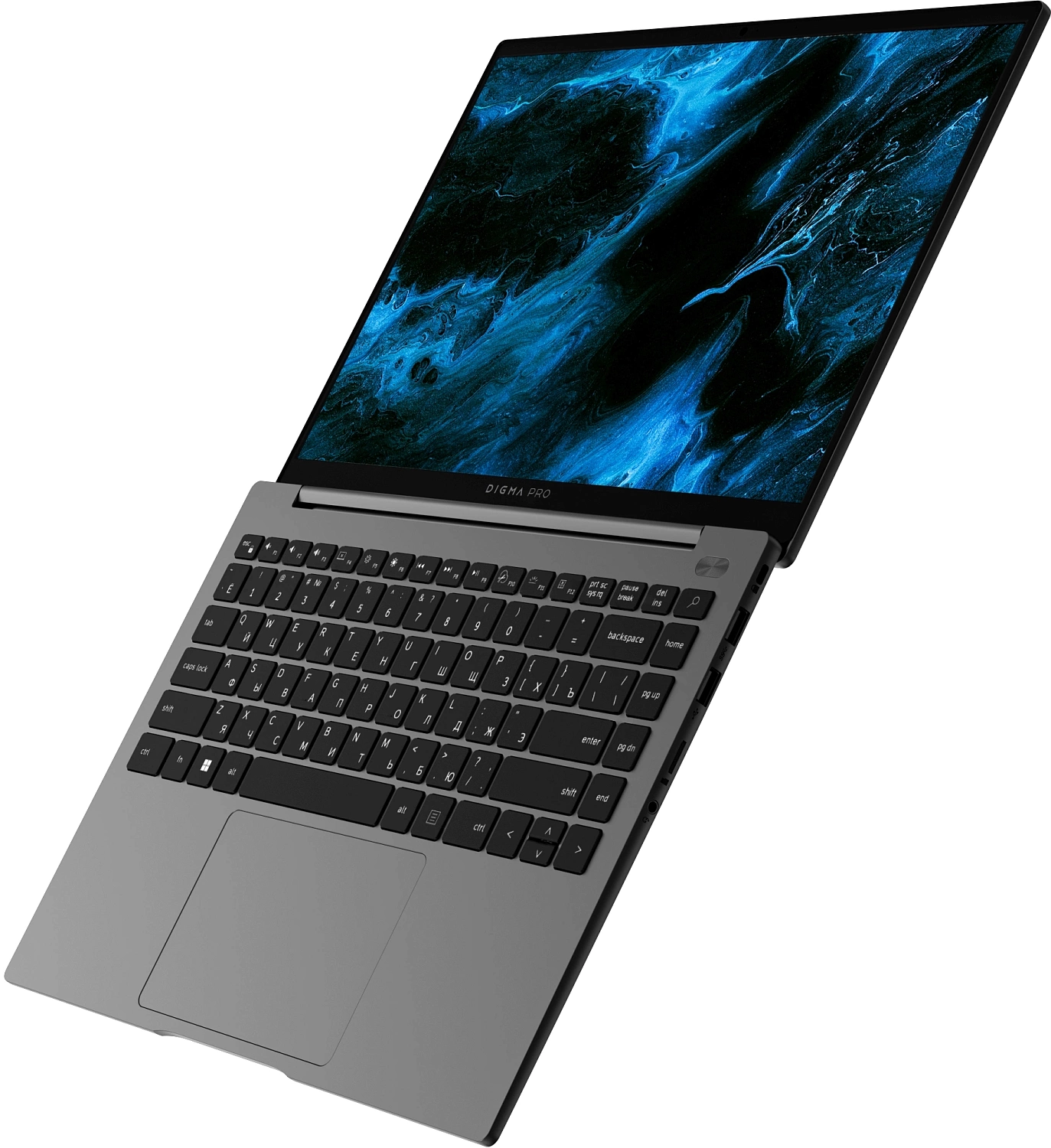 Ноутбук Digma Pro Pactos Core i5 1235U 16Gb SSD512Gb Intel Iris Xe graphics 14" IPS FHD (1920x1080) Windows 11 Professional dk.grey WiFi BT Cam 4780mAh (DN14P5-ADXW02)