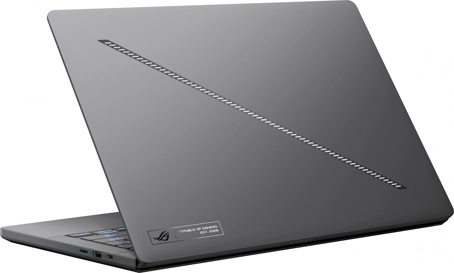 Ноутбук Asus ROG Zephyrus G14 GA403UV-QS186 Ryzen 7 8845HS 16Gb SSD1Tb NVIDIA GeForce RTX4060 8Gb 14" OLED 3K (2880x1800) noOS grey WiFi BT Cam (90NR0I01-M00A00)