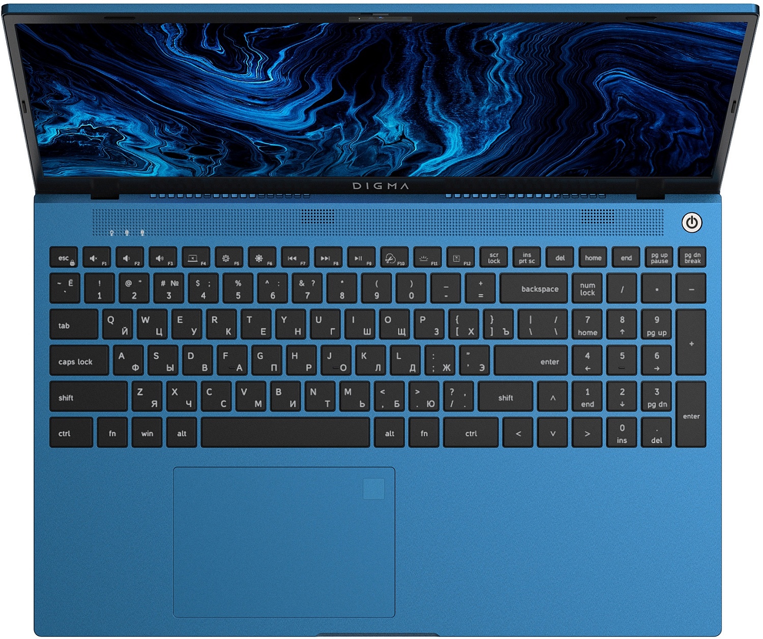 Ноутбук Digma Pro Sprint M Core i7 1165G7 16Gb SSD512Gb Intel Iris Xe graphics 15.6" IPS FHD (1920x1080) Windows 11 Professional blue WiFi BT Cam 4500mAh (DN15P7-ADXW03)