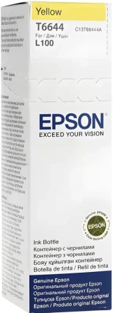 Чернила Epson T6644 желтый 70мл для Epson L100