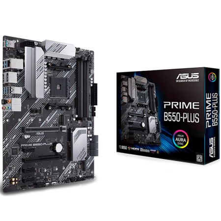 PRIME B550-PLUS AM4 ATX 4xDDR4 2xPCIEx16 3xPCIEx1 HDMI DP GLAN RTL{10} (782340)