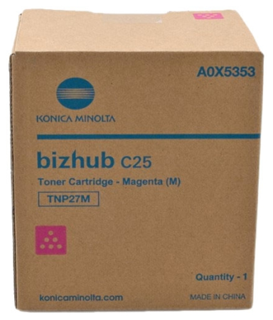 Konica minolta тонер-картридж tnp-27m пурпурный для bizhub c25 6 000 стр. Konica Minolta toner cartridge TNP-27M magenta for bizhub C25 6 000 pages