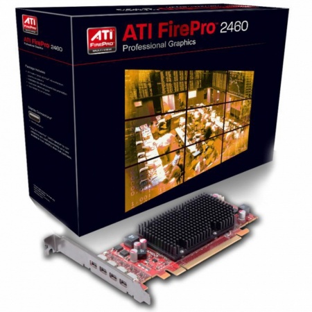 FirePro 2460 512MB GDDR5 PCI-E, 4x MINI DP FULL, RTL (100-505850/100-505969)