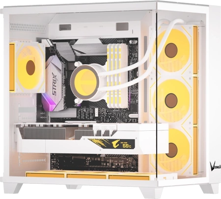 Корпус Formula Crystal Z9 белый без БП ATX 2xUSB3.0 1xUSB3.1 audio bott PSU