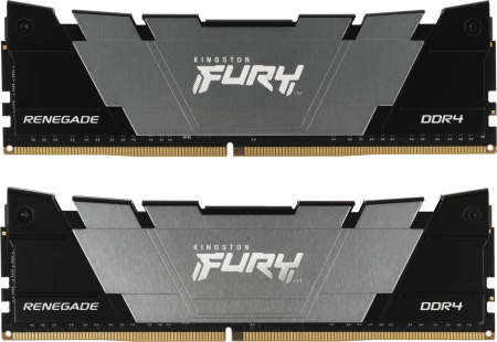 Модуль памяти Kingston 16GB DDR4 4800 DIMM FURY Renegade Black XMP KF448C19RB2K2/16 kit 2*8GB Non-ECC, CL19 ,1.5V, 1RX8,288pin