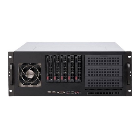 Корпус SuperMicro SuperChassis CSE-842TQC-668B Black 5xHotSwap SAS/SATA, E-ATX 668W 4U RM