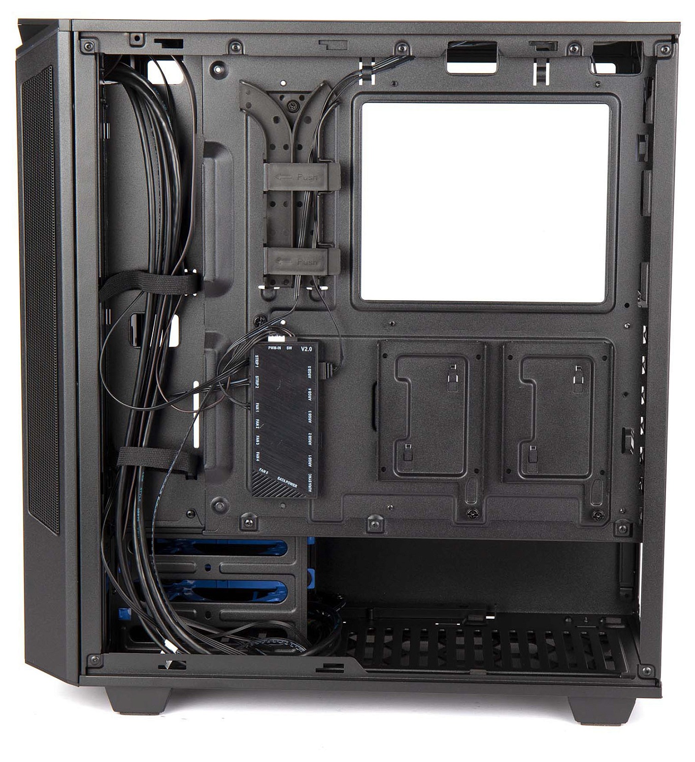 Корпус Hiper PB81 черный без БП ATX 4x120mm 2xUSB2.0 2xUSB3.0 audio bott PSU