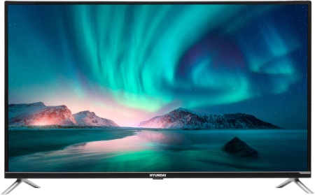 Телевизор LED Hyundai 43" H-LED43EU7008 Android TV черный 4K Ultra HD 60Hz DVB-T2 DVB-C DVB-S2 WiFi Smart TV (RUS)