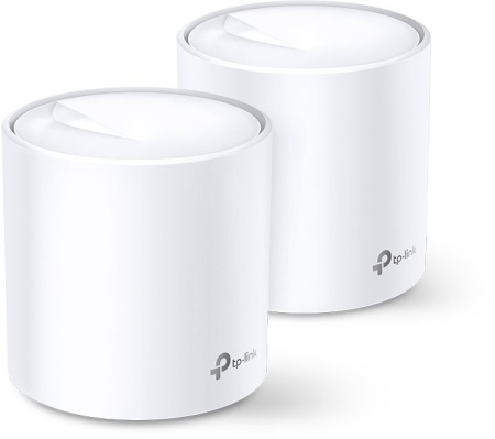 Бесшовный Mesh роутер TP-Link Deco X60(2-Pack) 10/100/1000BASE-TX белый