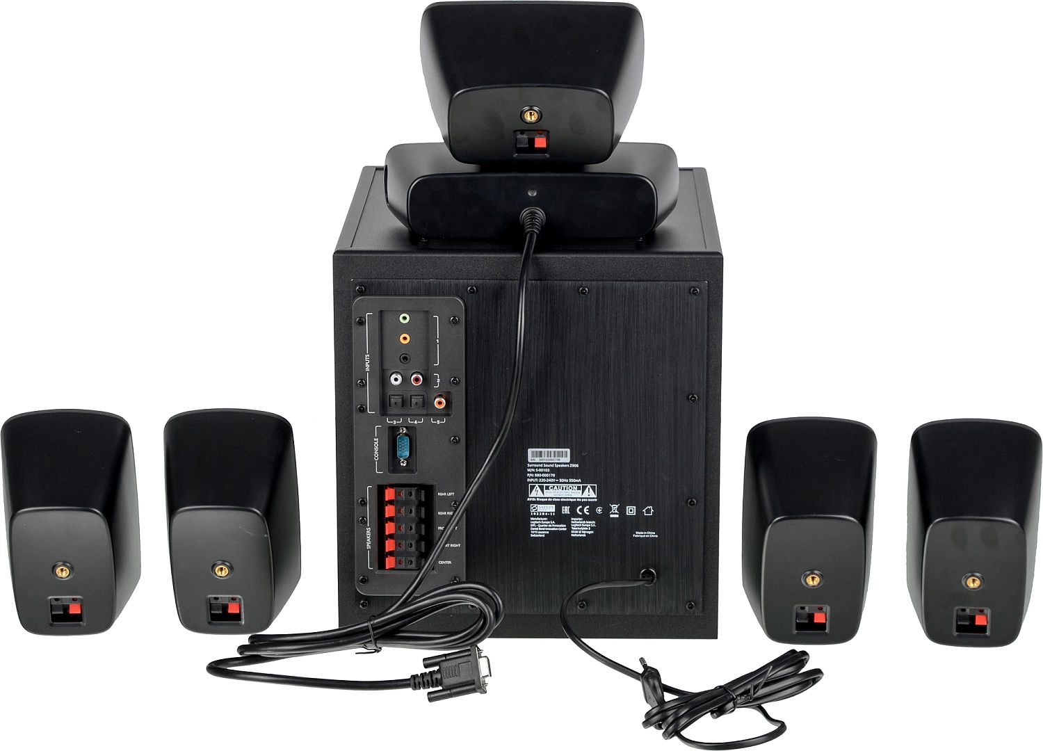 Колонки Logitech Z906 5.1 черный 500Вт