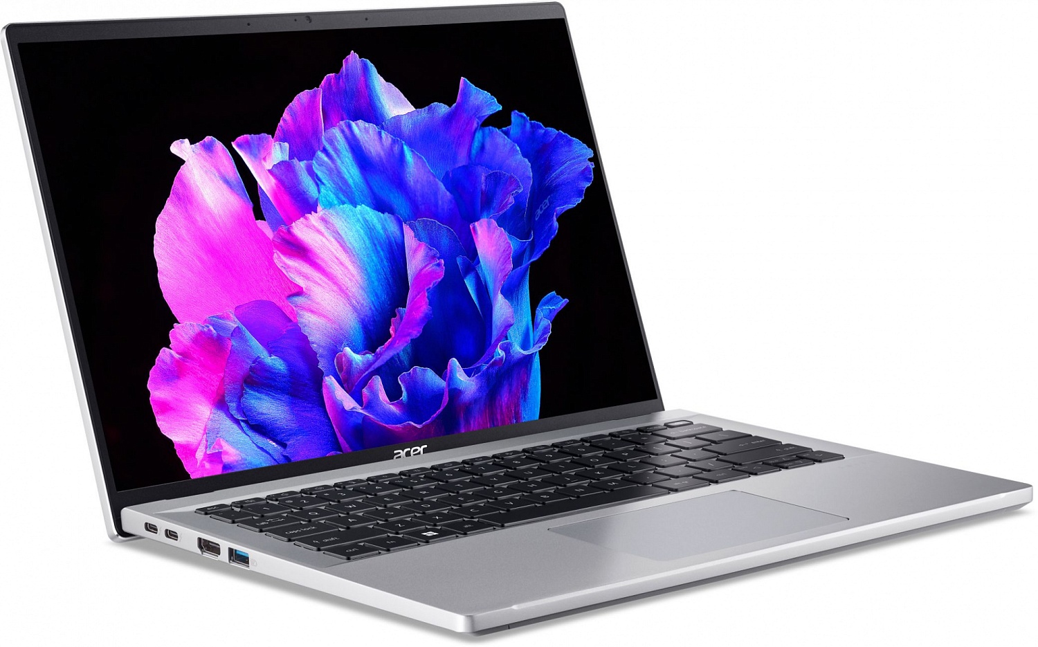 Ноутбук Acer Swift Go 14 SFG14-71-51EJ Ryzen 5 7530U 16Gb SSD512Gb AMD Radeon 14" OLED 2.8K (2880x1800) Windows 11 Home silver WiFi BT Cam (NX.KMZCD.002)