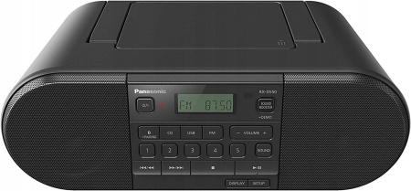 Аудиомагнитола Panasonic RX-D550E-K черный 20Вт CD CDRW MP3 FM(dig) USB BT