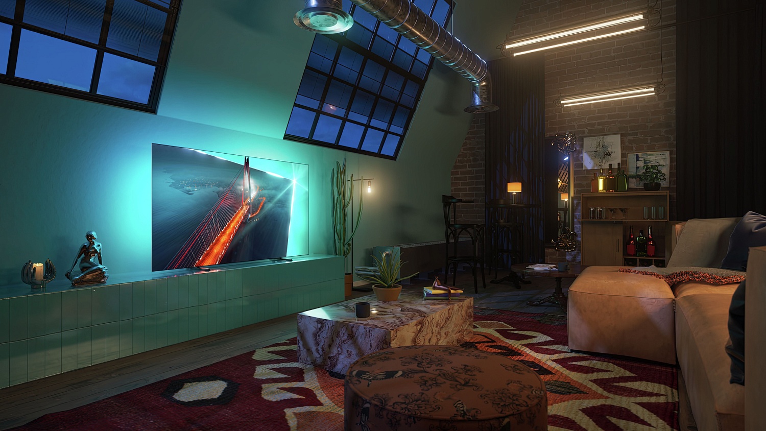 Телевизор OLED Philips 55" 55OLED708/12 антрацитовый 4K Ultra HD 120Hz DVB-T DVB-T2 DVB-C DVB-S DVB-S2 USB WiFi Smart TV