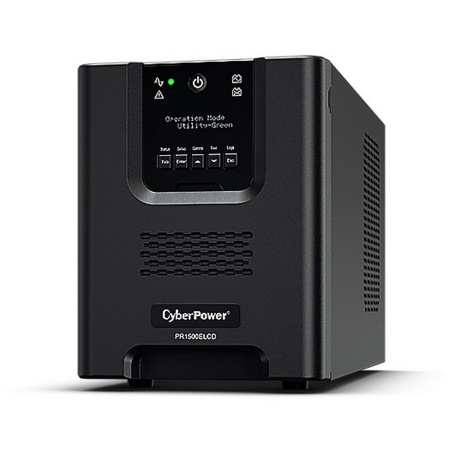 Источник бесперебойного питания CyberPower PR1500ELCD Line-Interactive 1500VA/1350W USB/RS-232/EPO/SNMPslot (8 IEC С13)