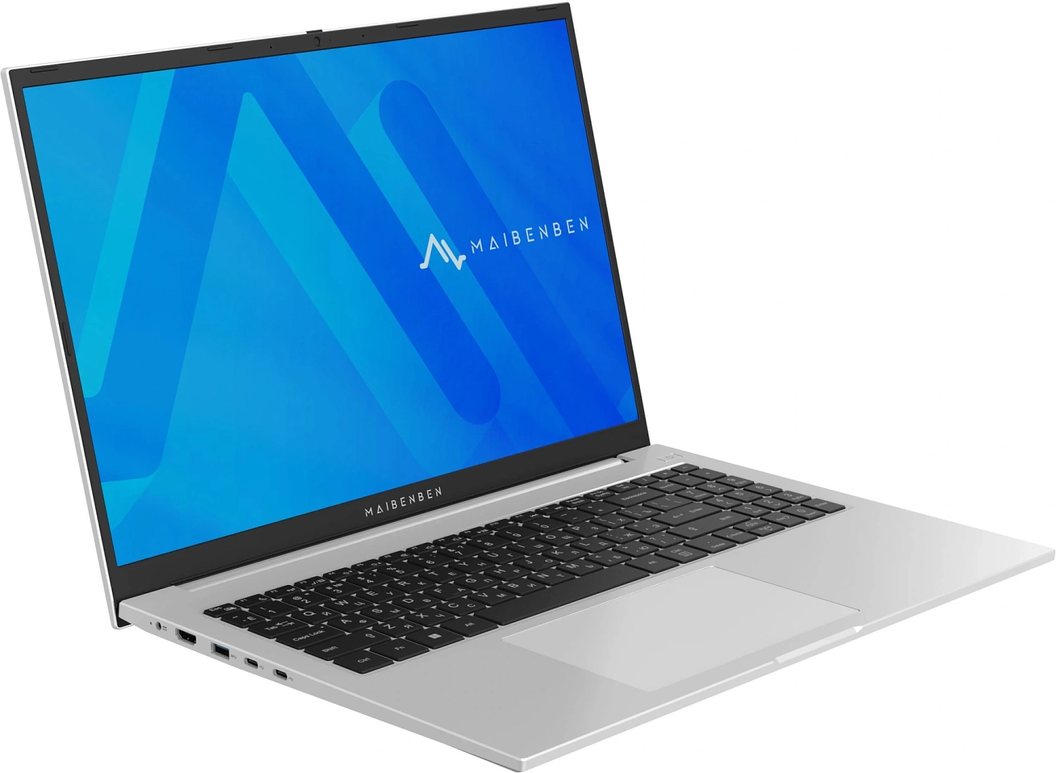 Ноутбук Maibenben M16B-R777UM Ryzen 7 7730U 16Gb SSD1Tb AMD Radeon 16" IPS FHD+ (1920x1200) Windows 11 Home silver WiFi BT Cam (M16B-R777UM0G14HS3E10)