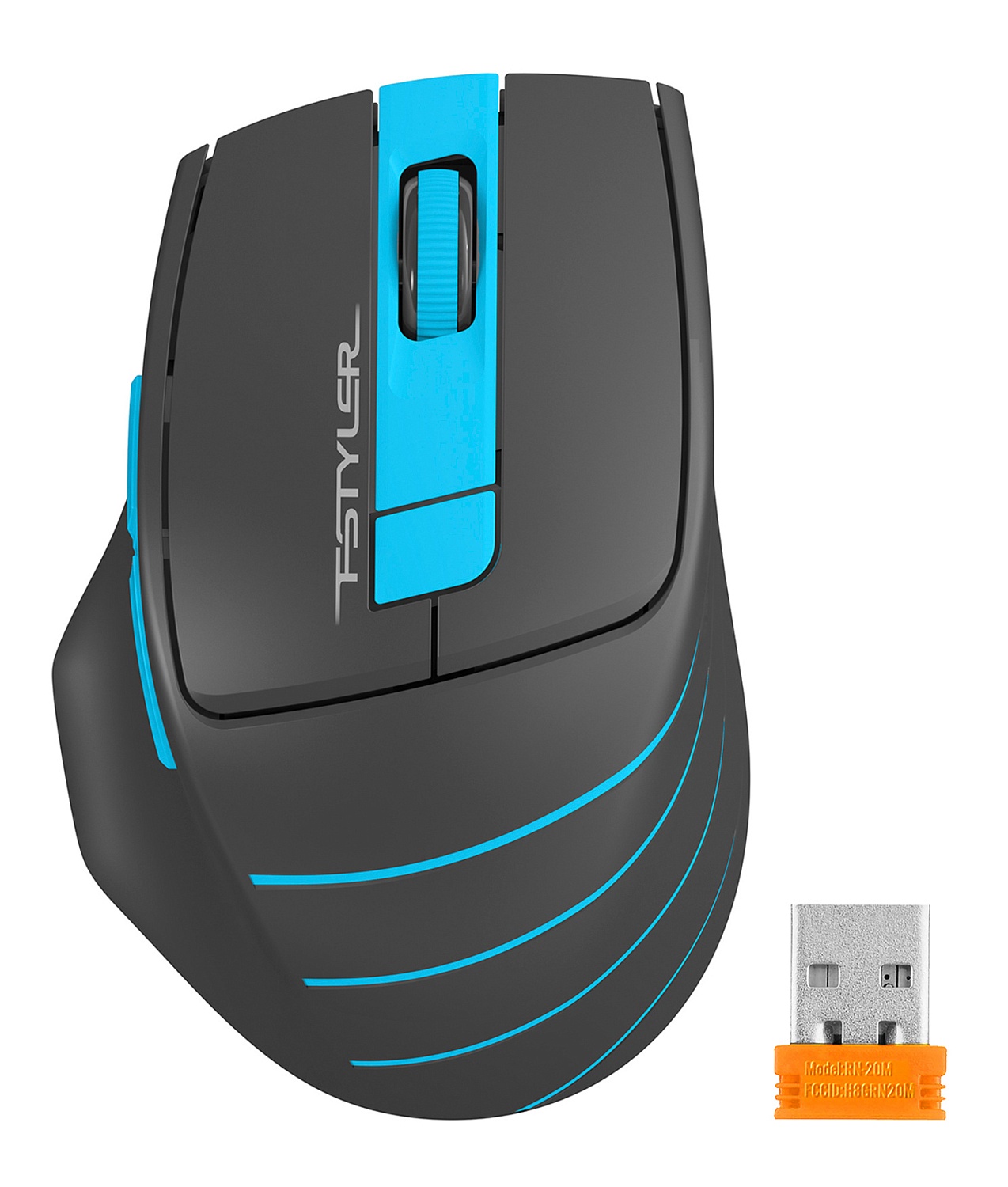 Мышь A4Tech Fstyler FG30S серый/синий оптическая (2000dpi) silent беспроводная USB (5but) Мышь A4Tech Fstyler FG30S серый/синий оптическая (2000dpi) silent беспроводная USB (5but)