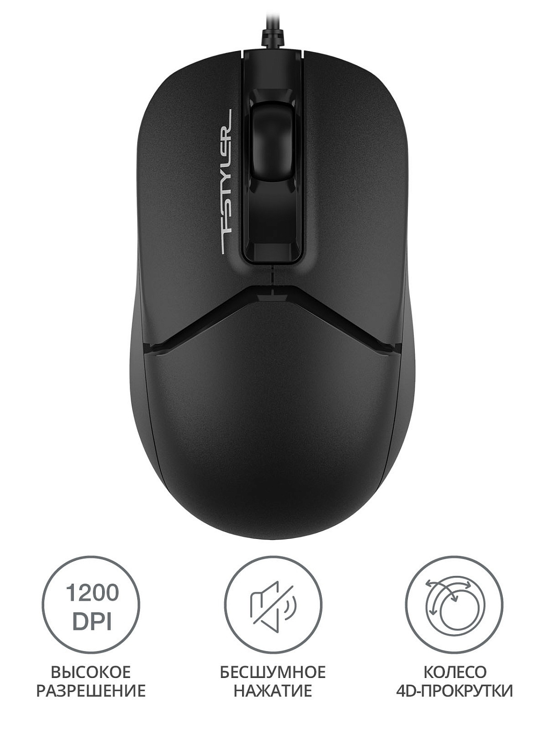 Мышь A4Tech Fstyler FM12S черный оптическая (1200dpi) silent USB (3but) Мышь A4Tech Fstyler FM12S черный оптическая (1200dpi) silent USB (3but)