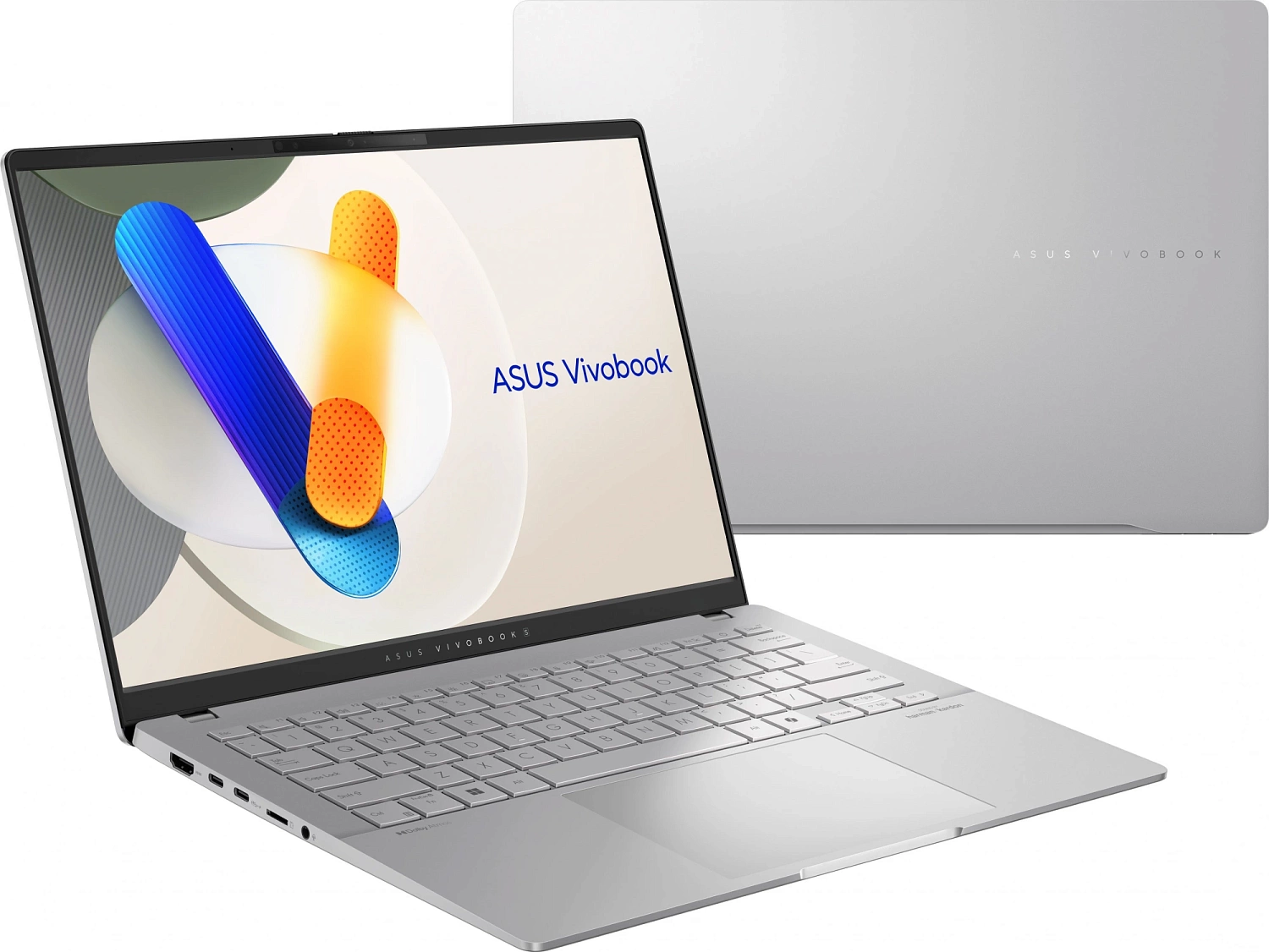 Ноутбук ASUS Vivobook S 14 OLED M5406WA-PP086W  AMD RYZEN AI 9 HX 370(12C)  LPDDR5X 32GB 1TB PCIE G4 SSD   14.0 OLED WQXGA+(WQ+) 2880X1800 16:10 Bend+400nits(HDR) Glare DCI-P3:100%(120Hz) WIN11 HOME  Cool Sil