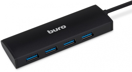 Разветвитель USB 3.0 Buro BU-HUB4-0.5-U3.0 4порт. черный