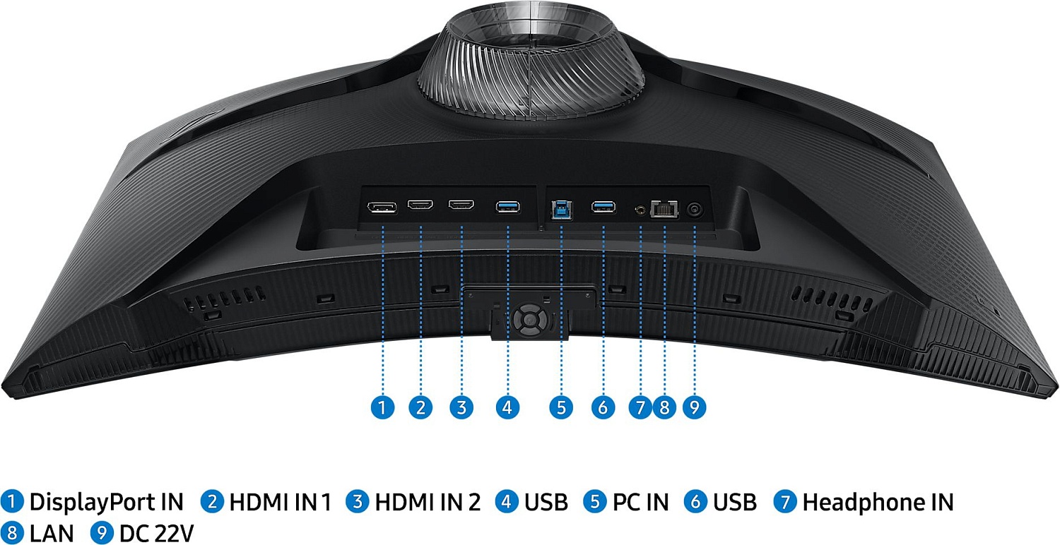 Монитор Samsung 27" Odyssey G6 S27BG650EI черный VA LED 16:9 HDMI M/M полуматовая HAS Piv 350cd 178гр/178гр 2560x1440 240Hz FreeSync Premium Pro DP QHD USB 6.4кг