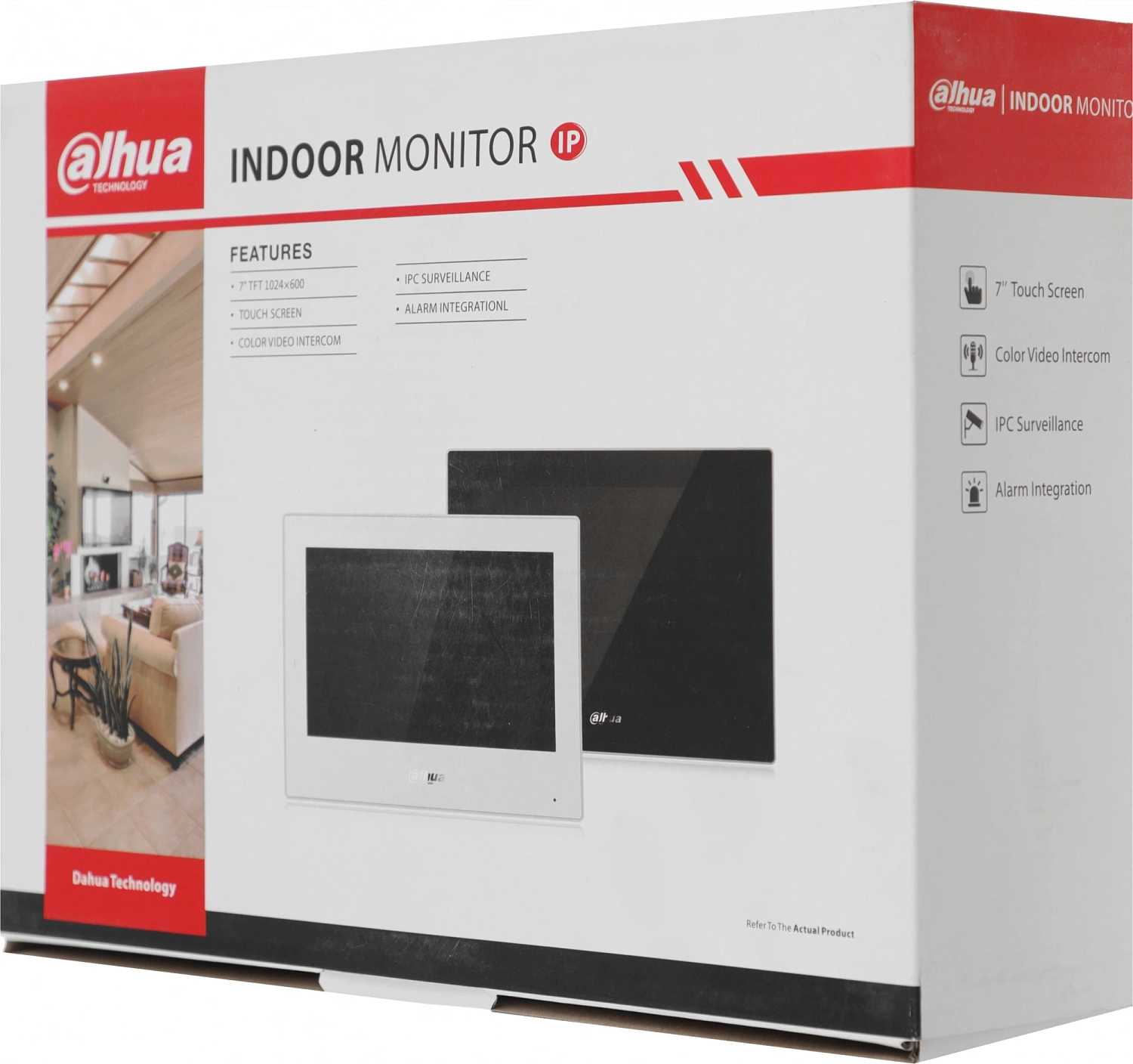 Видеодомофон Dahua DHI-VTH2621G-P черный