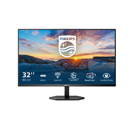 Монитор LCD 31.5'' [16:9] 2560х1440(WQHD) VA, nonGLARE, 75 Hz, 300 cd/m2, H178°/V178°, 3000:1, 16.7M, 4ms, 2xHDMI, DP, USB-C, USB-Hub, Tilt, Speakers, 2Y, Black
