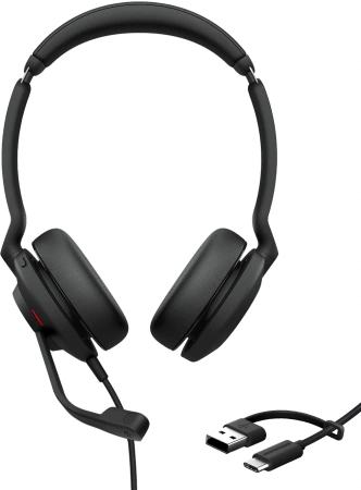 Наушники с микрофоном Jabra Evolve2 30 SE черный 1.5м (23189-999-779)