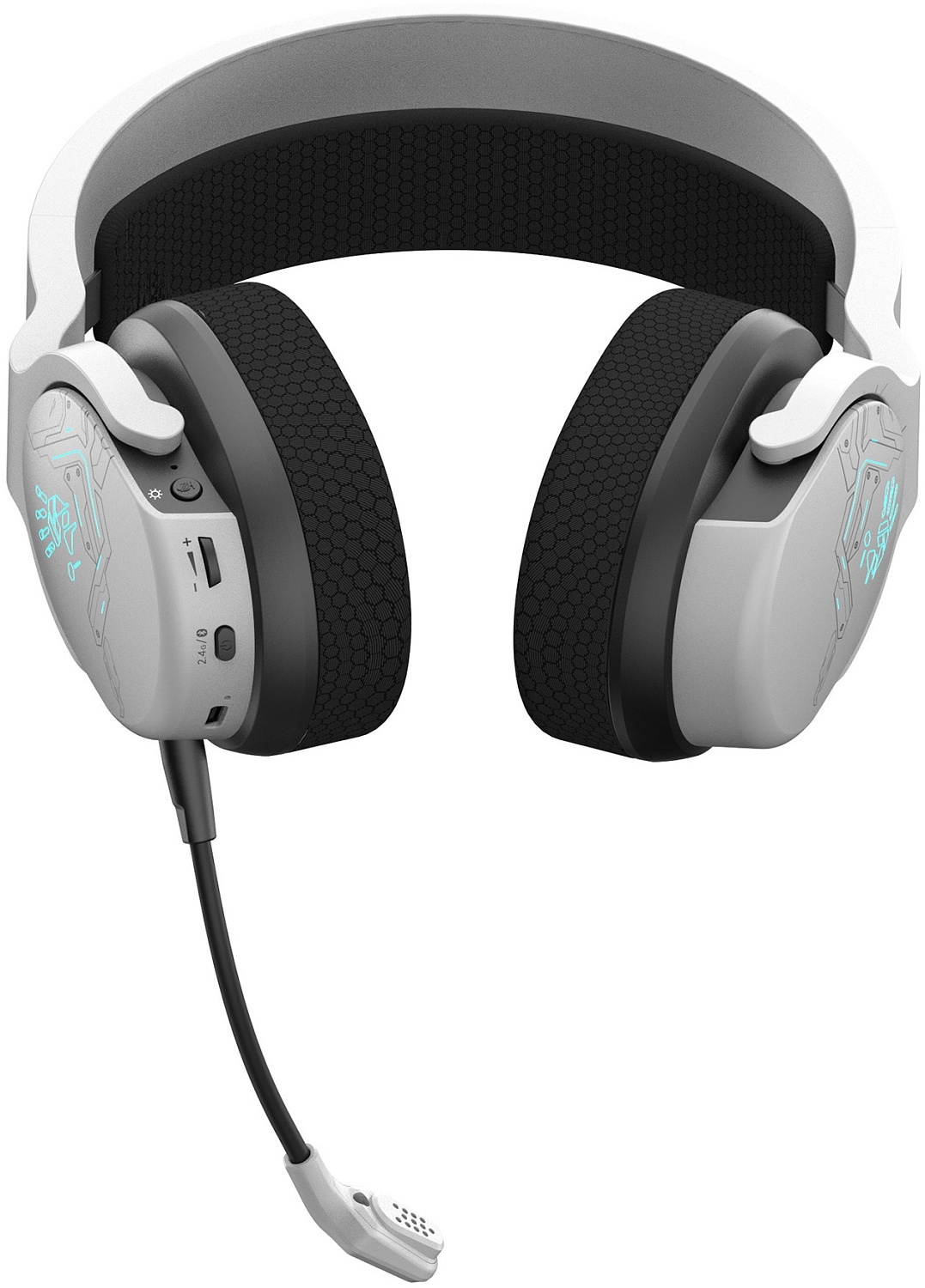 Наушники с микрофоном A4Tech Bloody GR370 белый мониторные BT оголовье (GR370)