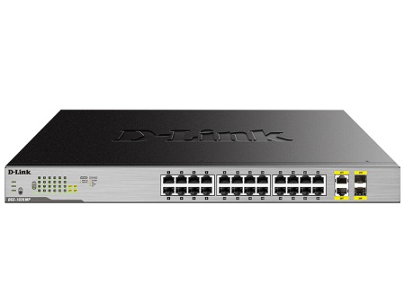 Коммутатор D-Link DGS-1026MP 24G 24PoE неуправляемый