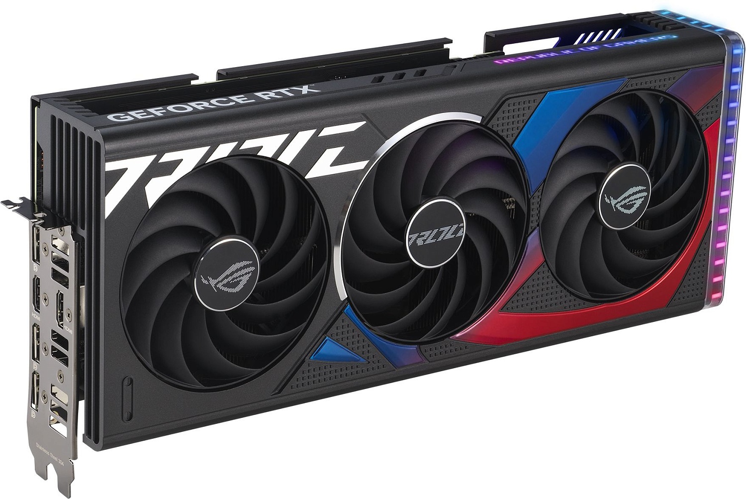 Видеокарта Asus PCI-E 4.0 ROG-STRIX-RTX4070-O12G-GAMING NVIDIA GeForce RTX 4070 12288Mb 192 GDDR6X 2610/21000 HDMIx2 DPx3 HDCP Ret