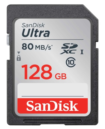 Карта памяти SanDisk Ultra SDXC 128GB 80MB/s Class 10 UHS-I