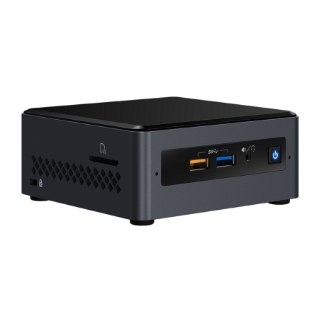 Платформа Intel NUC BOXNUC7CJYH Nettop NUC, Intel Celeron J4005 (2.0GHz/up to 2.7GHz), SO-DIMM DDR4 2 slots (up to 8gb max), Intel UHD Graphics 600 (HDMI x2), power adapter, WIFi/BT/LAN, USB 3.2 Gen1 Type-A x3, USB 2.0 Type-A, black, VESA