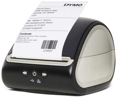 Термопринтер Dymo LableWriter 5XL (для печ.накл.) переносной черный