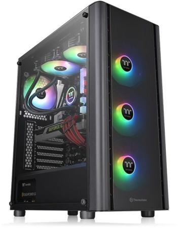 Корпус Thermaltake V250 TG ARGB черный без БП ATX 2x120mm 2x140mm 2xUSB2.0 1xUSB3.0 audio bott PSU