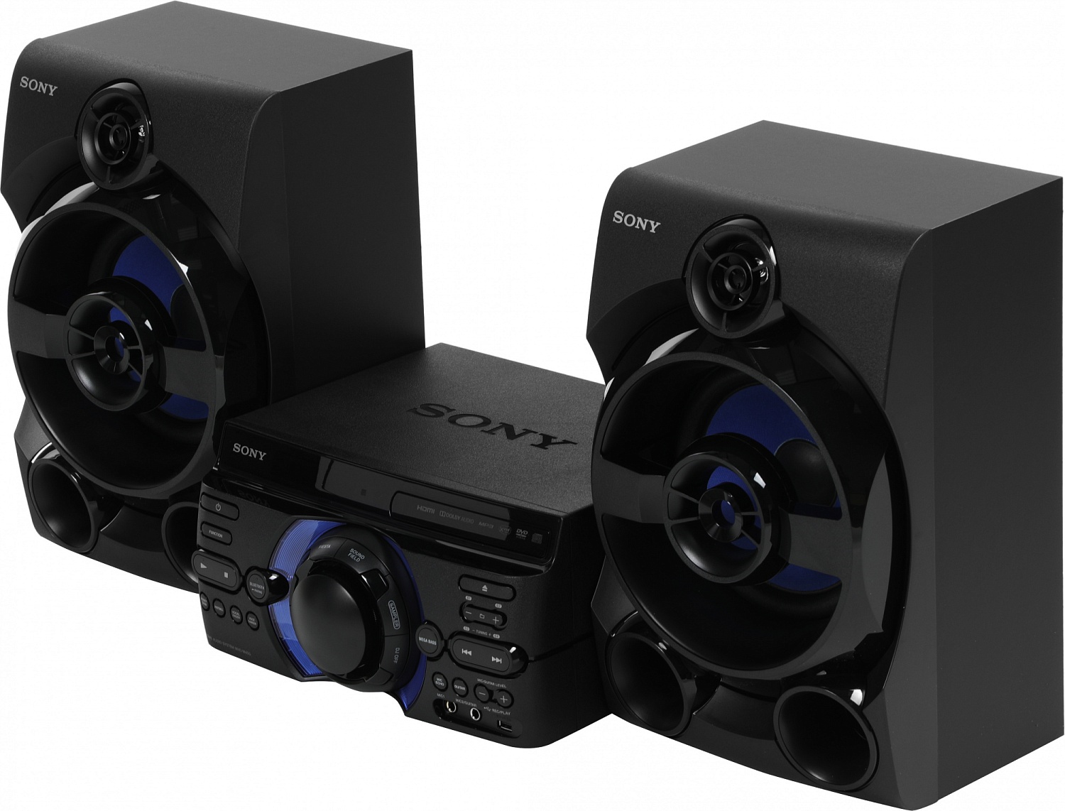 Минисистема Sony MHC-M40D черный CD CDRW DVD DVDRW FM USB BT