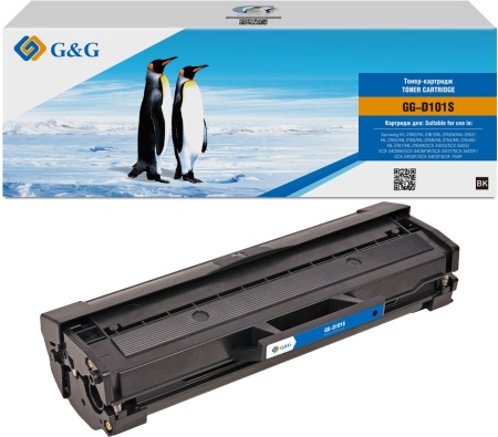 Картридж лазерный G&G GG-D101S черный (1500стр.) для Samsung Samsung ML-2160/ML-2161/ML-2165W/ML-2162/ML-2165/ML-2166/ML-2168/ML-2164/ML-2164W/ML-2167/ML-2168W;SCX-3400/SCX-3405/SCX-3405W/SCX-3405FW/SCX-3407/SCX-3400F/SCX-3405F/SCX-3405FW;SF-760P