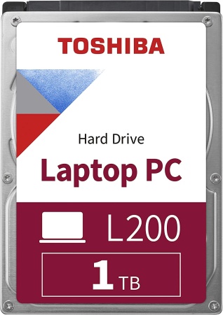 2.5" 1TB Toshiba L200 Slim HDWL110UZSVA SATA 6Gb/s, 5400rpm, 128MB, 7mm, Bulk {50} (554430)